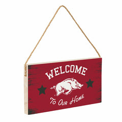 University of Arkansas Wood Wall Sign, 6x11
