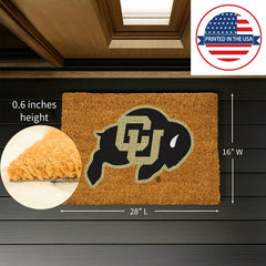 Coir Mat, 16"x28", University of Colorado