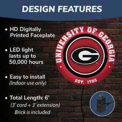 University of Georgia, Metal Lite, Round
