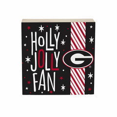 University of Georgia Block, Holiday, 6x6
