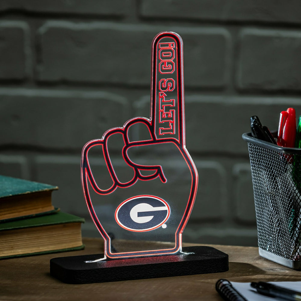 University of Georgia College Foam Finger Desklite LED Decor