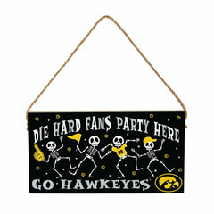 University of Iowa Halloween Wood Wall Sign, 6x11