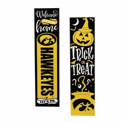 47" Double Sided Leaner, University of Iowa, Halloween