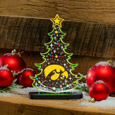University of Iowa College Holiday Tree Desklite LED Decor