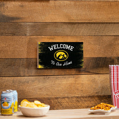University of Iowa Wood Wall Sign, 6x11