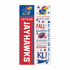 46" Double Sided Leaner, University of Kansas, Fall Seasonal
