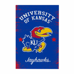University of Kansas Wood Wall Sign, 16x24