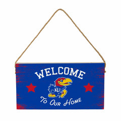 University of Kansas Wood Wall Sign, 6x11