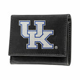 University of Kentucky Black Tri-Fold Embroidered Wallet w/ RFID Blocking