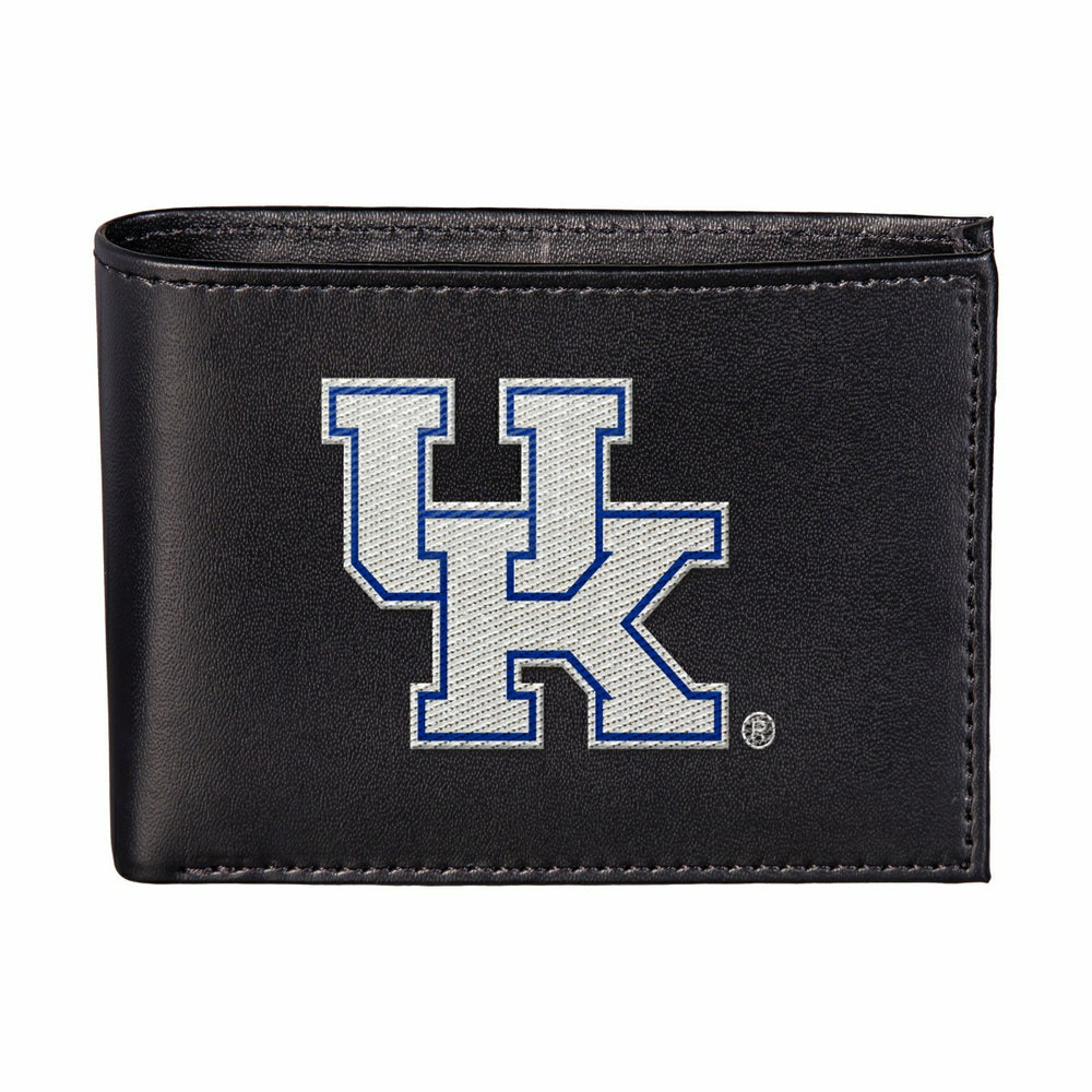 University of Kentucky Black Bi-Fold Embroidered Wallet w/ RFID Blocking