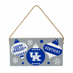 University of Kentucky Holiday Wood Wall Sign, 6x11
