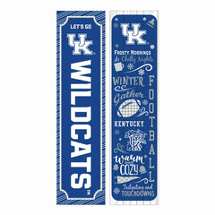 University of Kentucky 46" Double Sided Leaner, Winter Seasonal