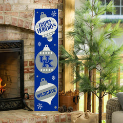University of Kentucky 47" Double Sided Leaner, Christmas