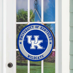 University of Kentucky Round Door Décor with Hanging Rope, 18x18