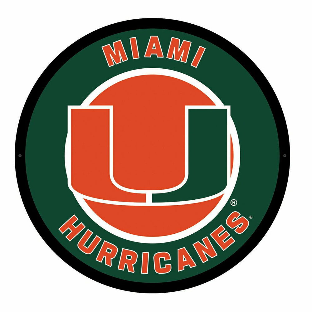 LED Wall Decor, Round, University of Miami