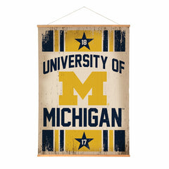 University Of Michigan, Canvas Wall Tapestry, Large, 54x36