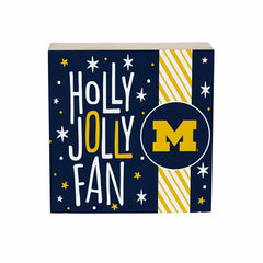 University Of Michigan Block, Holiday, 6x6