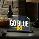 University Of Michigan College Rectangle Desklite LED Decor