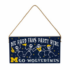 University Of Michigan Halloween Wood Wall Sign, 6x11