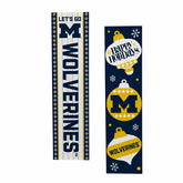 47" Double Sided Leaner, University Of Michigan, Christmas