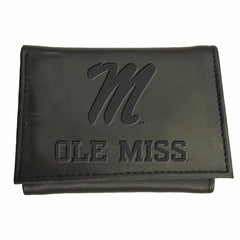 University of Mississippi, Tri-Fold Wallet, Black