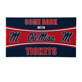28" x 16" PVC Trapper Mat, Come Back with Tickets, University of Missi