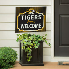 University of Missouri Coroplast Yard Sign, "Fans Welcome"