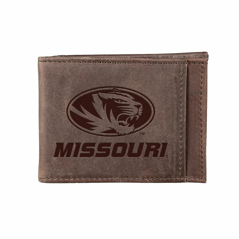 Front Pocket Wallet w/ RFID Blocking, University of Missouri, Brown