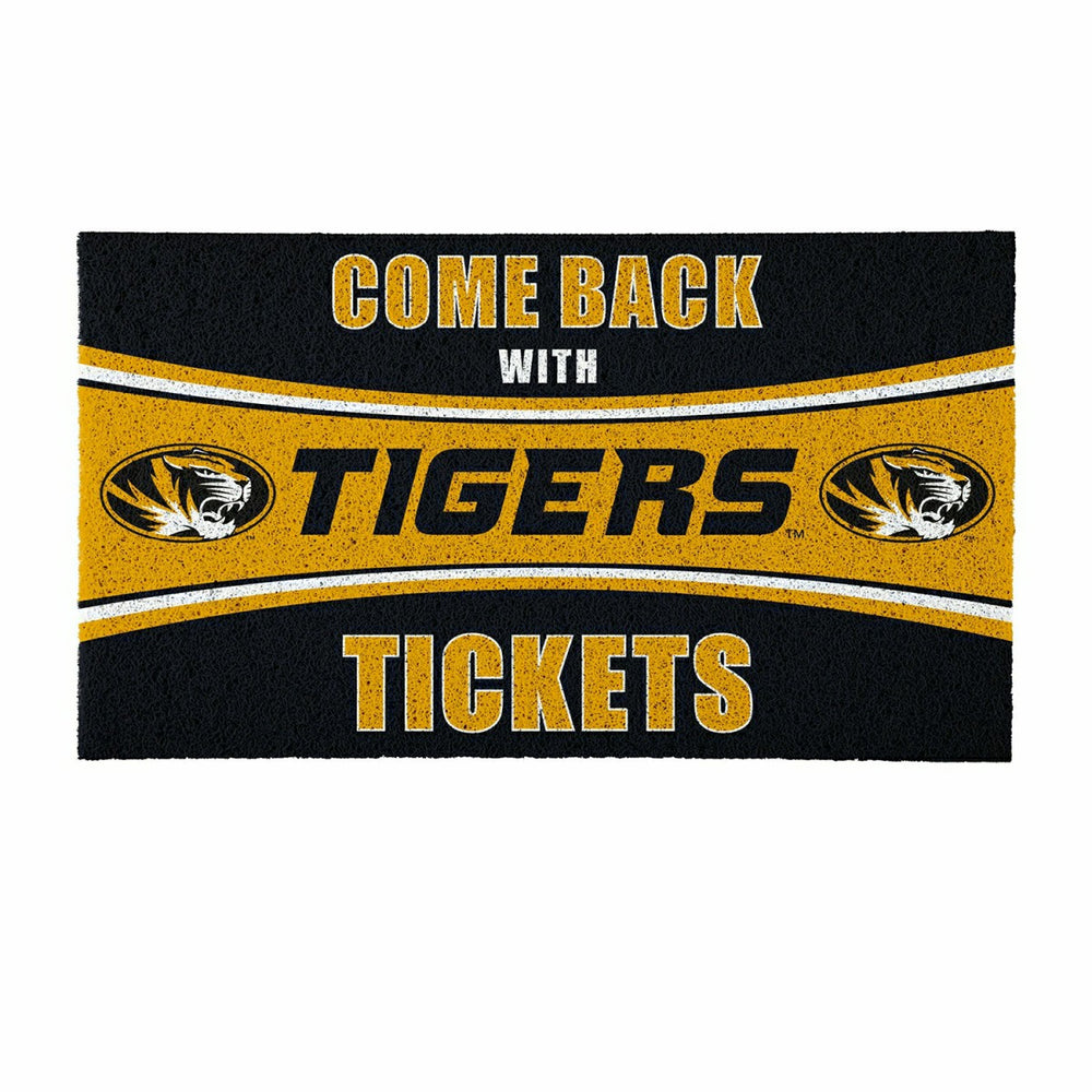 28" x 16" PVC Trapper Mat, Come Back with Tickets, University of Misso