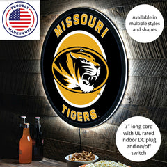 LED Wall Decor, Round, University of Missouri