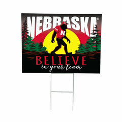 University of Nebraska Yard Sign, Bigfoot