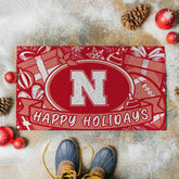 University of Nebraska Holiday PVC Mat, 28"x16"