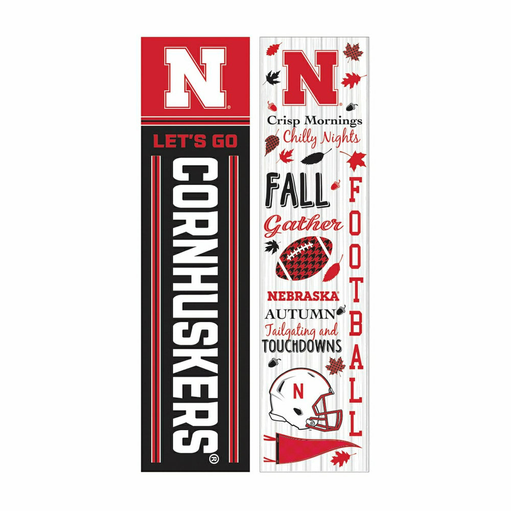 University of Nebraska 46" Double Sided Leaner, Fall Seasonal