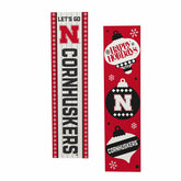 University of Nebraska 47" Double Sided Leaner, Christmas
