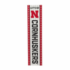 University of Nebraska 47" Double Sided Leaner, Christmas