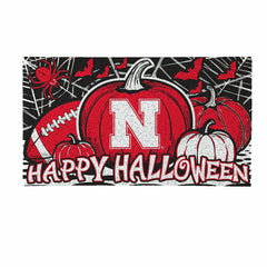 University of Nebraska Halloween PVC Mat, 28"x16"