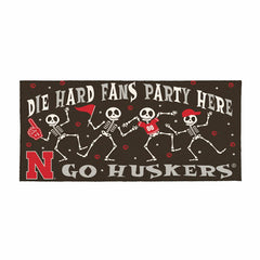 University of Nebraska Flocked Coir Halloween Sassafras Switch Mat, 22