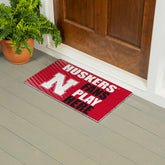 University of Nebraska Fan Mat, 28"x16"