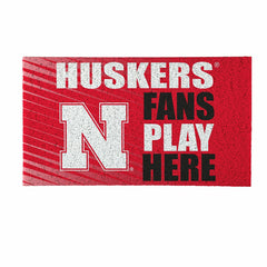 University of Nebraska Fan Mat, 28"x16"