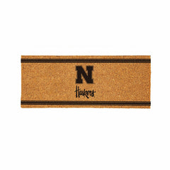 University of Nebraska Extra Large One Color Coir Mat, 60"x24"