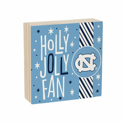 University of North Carolina Block, Holiday, 6x6