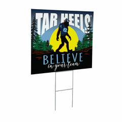 University of North Carolina Yard Sign, Bigfoot
