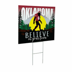 University of Oklahoma Yard Sign, Bigfoot