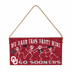 University of Oklahoma Halloween Wood Wall Sign, 6x11