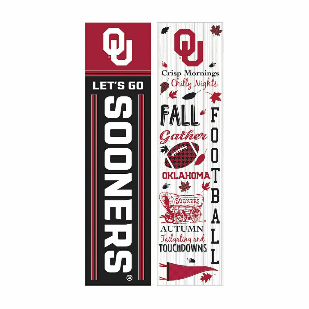 46" Double Sided Leaner, University of Oklahoma, Fall Seasonal