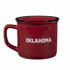 University of Oklahoma Ceramic Camp Cup with Enamel Finish, 14oz