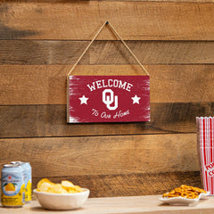 University of Oklahoma Wood Wall Sign, 6x11