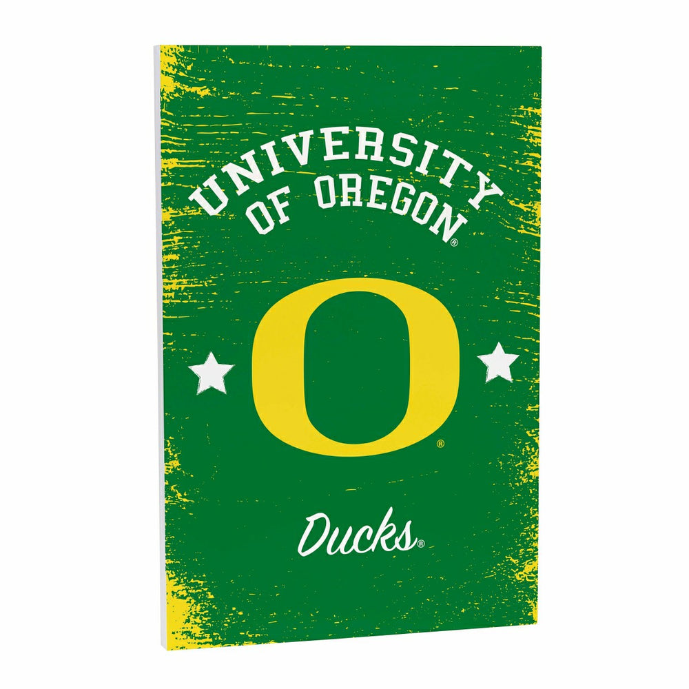 University of Oregon Wood Wall Sign, 16x24