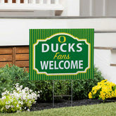 University of Oregon Coroplast Yard Sign, "Fans Welcome"