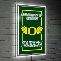 University of Oregon College Rectangle Neolite LED Decor